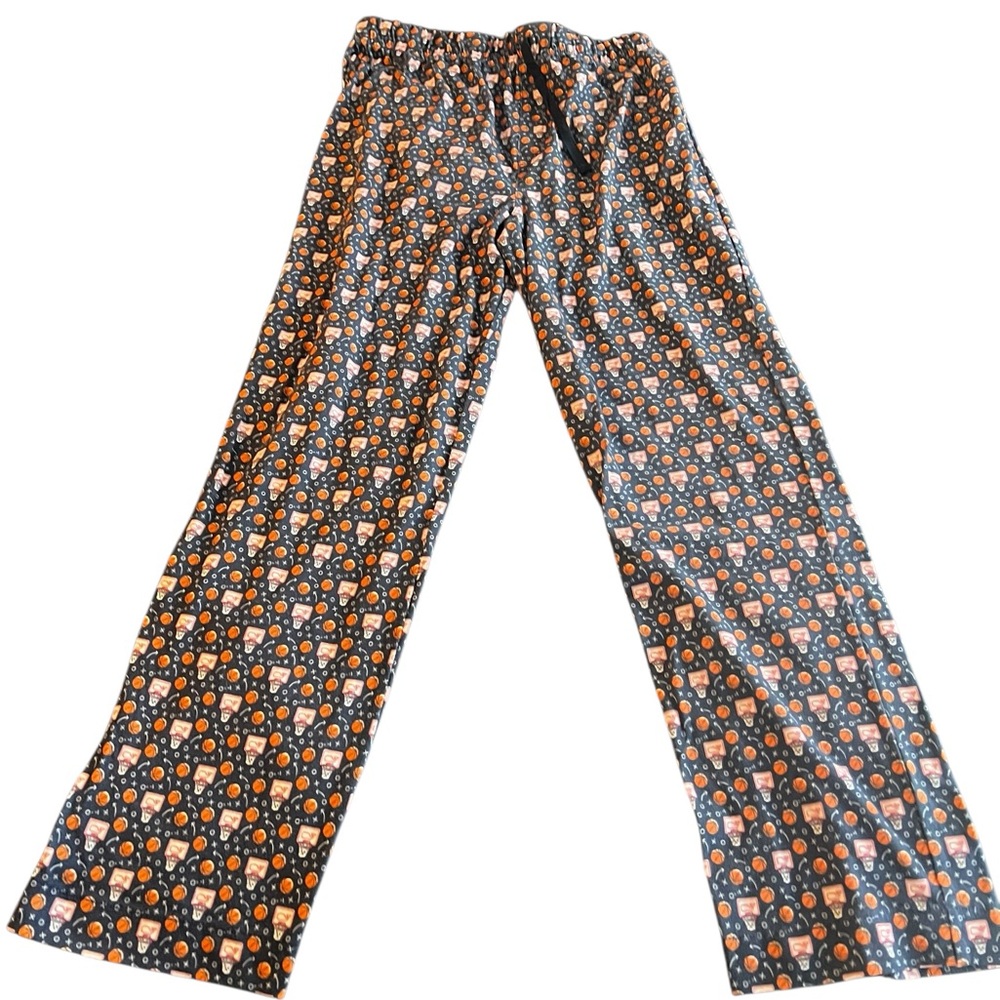 Vineyard Vines Boys Pajama Lounge Pants Basketball Hoop Print Small